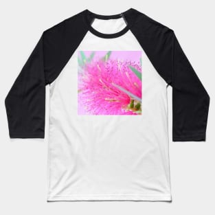 Pink Flower Macro Shot Baseball T-Shirt